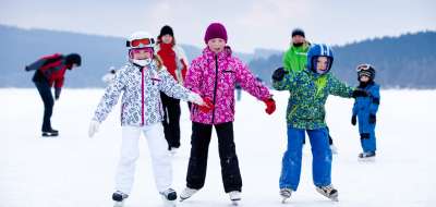 Bruslení na jezeře