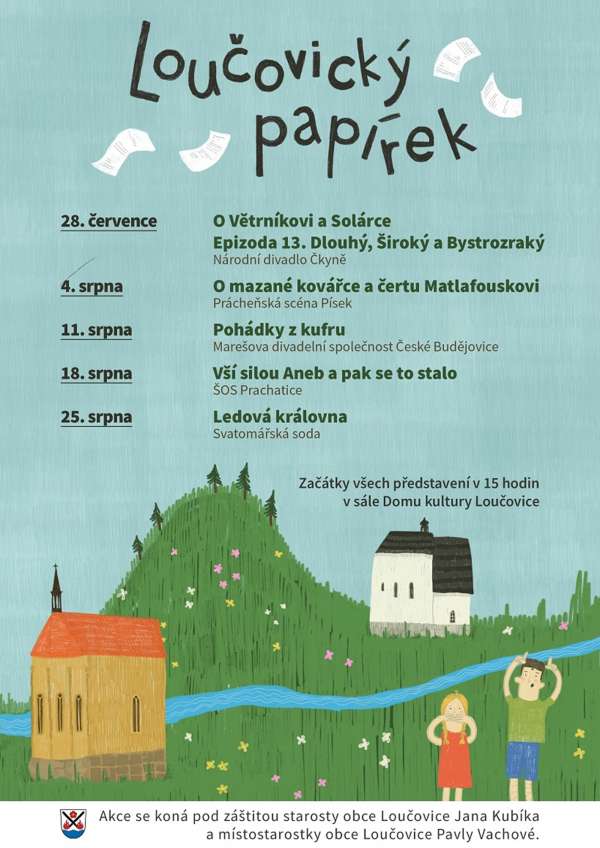 Loučovice zvou o prázdninách na Papírek - festival divadel pro děti
