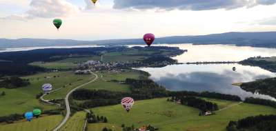 Ballonfahrten über dem Lipno-See